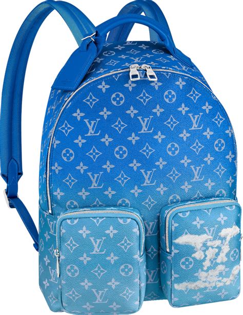 blue Louis Vuitton backpack